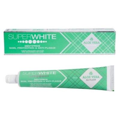 SUPERWHITE Dentifrice Aloe Vera Au Fluor  - Le Tube De 75ml
