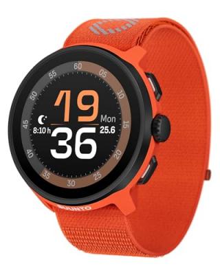 SUUNTO  - Montre GPS -  Run Coral Orange + Textile Strap
