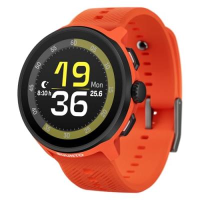 SUUNTO Montre connect&eacute;e  Run Orange corail