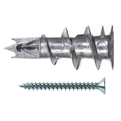 FISCHER  Fixations m&eacute;talliques de plaque de pl&acirc;tre avec vis 100 pcs