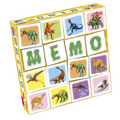 TACTIC  m&eacute;moire Dino Memo carton 22 x 22 cm 54-part