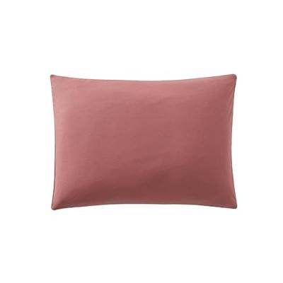 ESSIX Taie d'oreiller en coton Bons Jours Rose indien / Rose solaire 50x70 cm