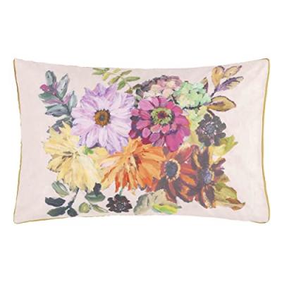 DESIGNERS GUILD Taie d'oreiller imprim&eacute;e en percale de coton multicolore 50x75