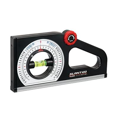 Tajima SLT100MY Slant 100 Rapporteur d&rsquo;angle, Noir/blanc