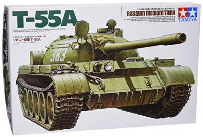 TAMIYA Maquette  Char moyen russe T-55A- 1/35 - Maquette militaire