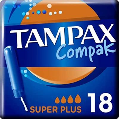 TAMPAX  Compak Tamp&oacute;n Super Plus 18uds