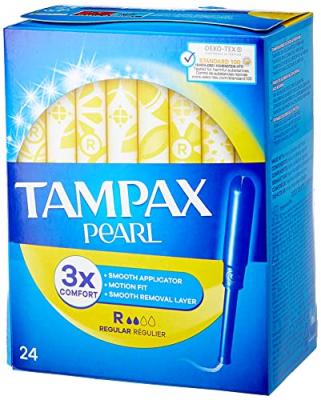 TAMPAX  Tampon R&eacute;gulier Pearl  24 Unit&eacute;s - Hygi&egrave;ne Intime