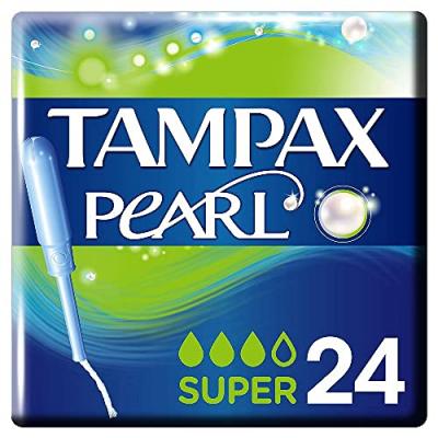 TAMPAX  Pearl Super Tampons, 24 Pi&egrave;ces, 24 Unit&eacute;s