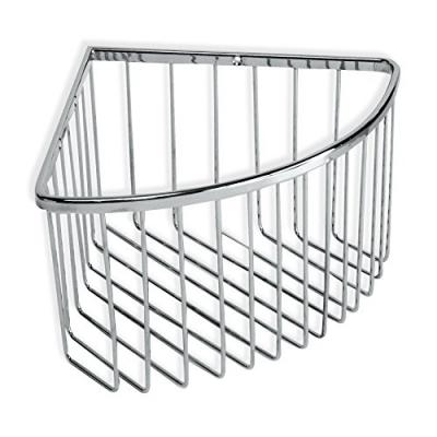 TATAY  Krom Corner 20x20x13cm Shower Basket Argent&eacute;