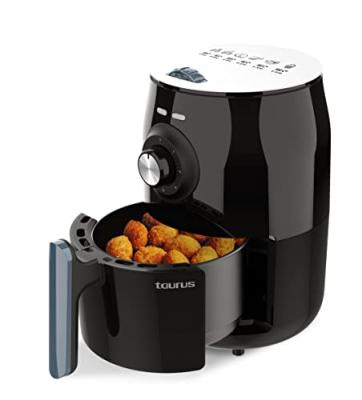TAURUS Friteuse sans huile Respire Analogic de 1000W avec r&eacute;servoir de 1.5L et minuterie 30 min 
