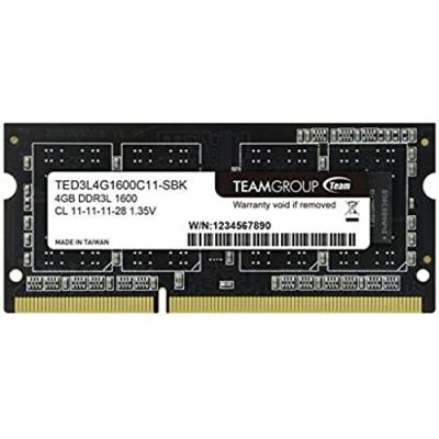TEAM GROUP  4GB DDR3L SO-DIMM module de m&eacute;moire 4 Go 1 x 4 Go 1600 MHz