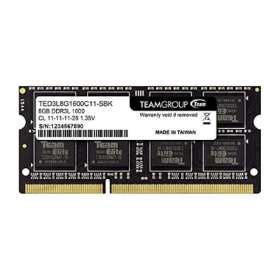 TEAM GROUP  8GB DDR3L SO-DIMM module de m&eacute;moire 8 Go 1 x 8 Go 1600 MHz