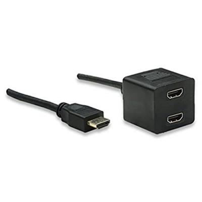 TECHly Video Splitter Cable HDMI M to 2 x HDMI F - R&eacute;partiteur vid&eacute;o/audio - 2 x HDMI - de bureau
