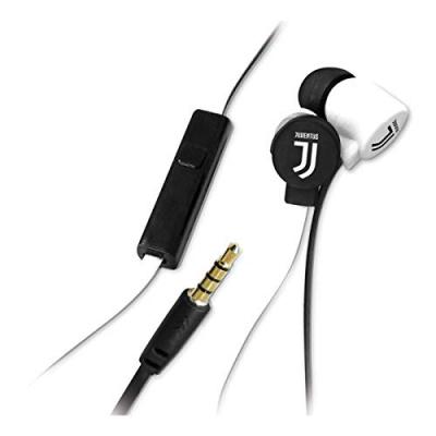 TECHMADE  &Eacute;couteurs &Eacute;dition Juventus avec Micro et Bouton de Commande Noir