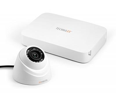 TECHNAXX Mini Security Kit Pro HD 720P TX-49, &uuml;berwachungskamerasystem, Blanc, 4561