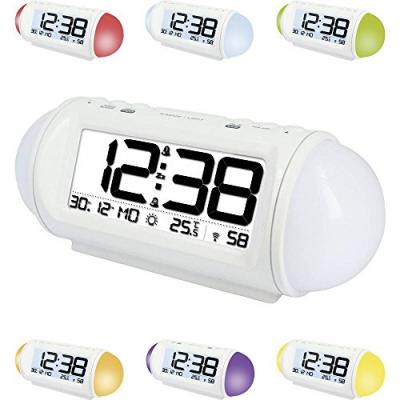 TECHNO LINE R&eacute;veil radiopilot&eacute;(e)  WT 499 blanc 