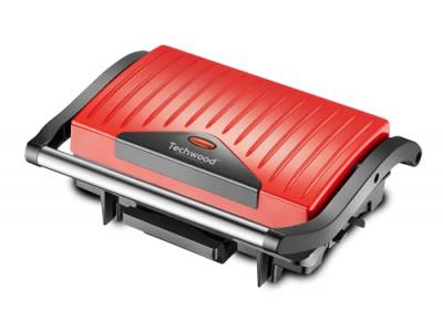 TECHWOOD  TGD-015 Grill + Panini Rouge