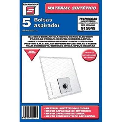 TECNHOGAR Sac de Rechange pour Aspirateur  915649 (5 uds)