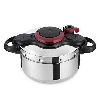 TEFAL  Clipso Minut Easy Pressure Cooker, Stainless Steel, 6 Litre