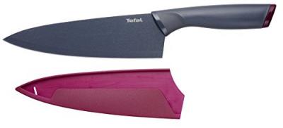 TEFAL  fresh kitchen couteau chef 20 cm mauve + protection TEFK1220204