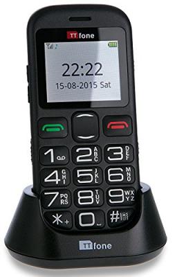 TTFONE  TT850 T&eacute;l&eacute;phone portable d&eacute;bloqu&eacute; 2G Ecran: 1,77 pouces - Simple SIM Noir