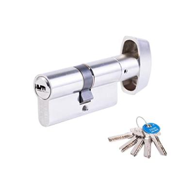 TESA ASSA ABLOY Cylindre &agrave; bouton vari&eacute; nickel&eacute; - B30 x 30 mm - T60 - Tesa