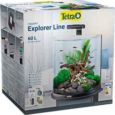 TETRA  AquaArt Explorer Line Aquarium Set 60 L - Noir - Pour poisson
