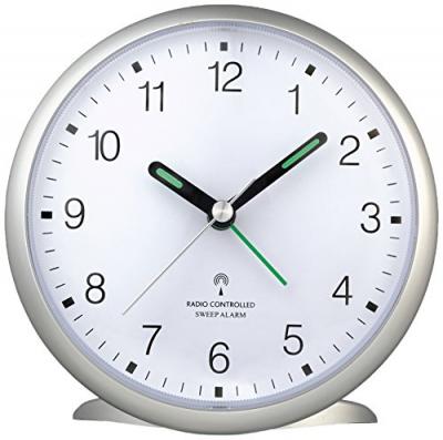 TFA DOSTMANN  60.1506 Radio Alarm Clock Argent&eacute;