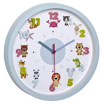 Tfa Dostmann Little Animal Round Wall Clock Bleu