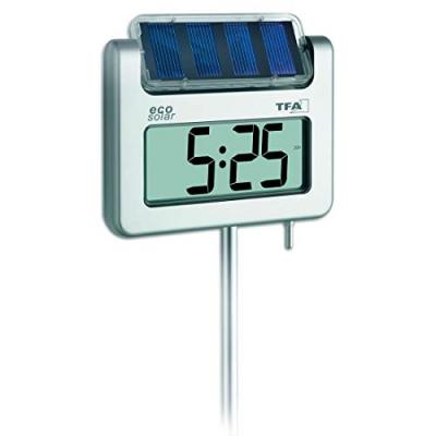TFA Thermom&egrave;tre de jardin solaire  Dostmann Avenue argent X45973