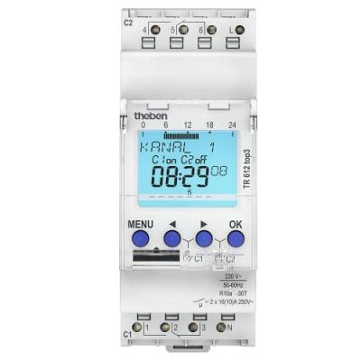 THEBEN Horloge programmable digitale TR 612 top3 - 2 canaux - Blanc
