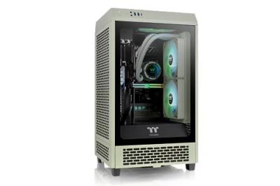 THERMALTAKE Bo&icirc;tier ATX semi-tour  Tower 200 Noir Vert
