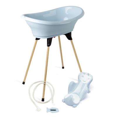 THERMOBABY Pack baignoire  VASCO 5 en 1 Fleur bleue - Fabriqu&eacute; en France