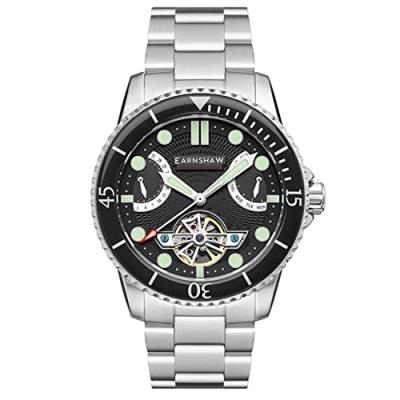 EARNSHAW Montre automatique acier inoxydable JERVIS Acier inoxydable Argent