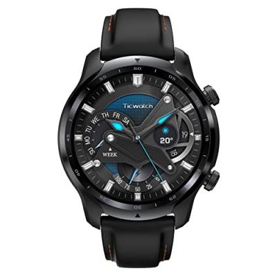 TICWATCH Montre Connect&eacute;e Pro 3 LTE 1.4 Snapdragon Wear 4100 IP68 Bluetooth GPS Int&eacute;gr&eacute; Noir