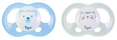 TIGEX  Soft Touch Set de 2 Sucettes Taille 6-18 Mois - Mod&egrave;le al&eacute;atoire