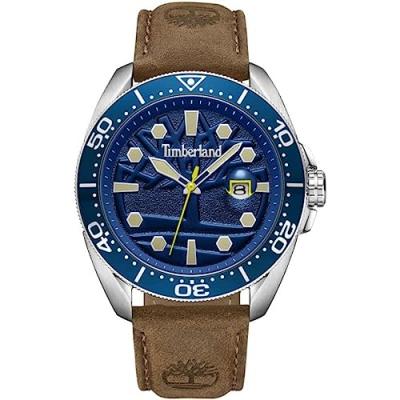 TIMBERLAND Montre Homme  - TDWGB2230604 Bracelet Cuir Marron