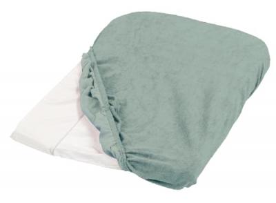 TINEO Lot de 2 housses de matelas &agrave; langer B&eacute;b&eacute; Vert en &eacute;ponge 75x50 cm
