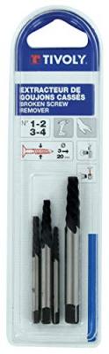 TIVOLY Set d'extracteurs de goujons 11111021234, Diam.2.2 &agrave; 4.7 mm - 