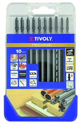 TIVOLY Coffret 10 lames de scie circulaire