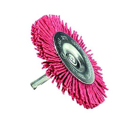 TIVOLY Polybrosse rouge circulaire pour bois , Diam.75 mm