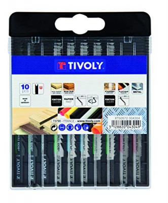 TIVOLY Coffret 10 lames de scie sauteuse mixtes attache U