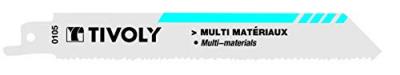TIVOLY  XT505820105 lot de 2 lames de scie sabre multi-mat&eacute;riaux L150