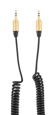 TNB  jactwistbk2 - music twist - c&acirc;ble jack 3.5/3.5 torsad&eacute; - noir/or