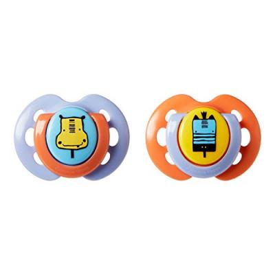 TOMMEE TIPPEE Lot de 2 sucettes closer to nature fun 0-6m - 