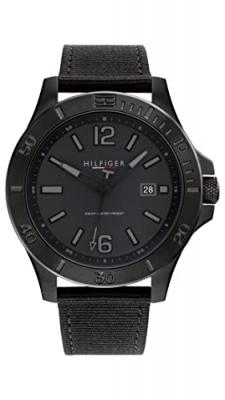 TOMMY HILFIGER  pour homme. Montre analogique Ryan noir 