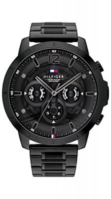 TOMMY HILFIGER Montre Homme  1710494 - Bracelet Acier Noir