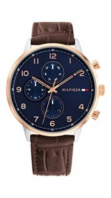  Montre Homme Tommy Hilfiger - 1791987 Bracelet Cuir Marron