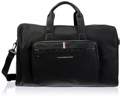 TOMMY HILFIGER  Th Essential Sac de Sport piqu&eacute;, Homme, Noir, One Size