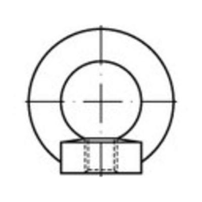 TOOLCRAFT  - 109404 &Eacute;crou &agrave; anneau M20 din 582 acier 1 pc(s)